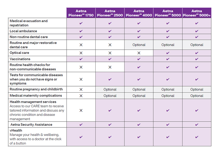 Aetna Dmo Fee Schedule 2022 Discover Aetna Pioneer℠ | Aetna International