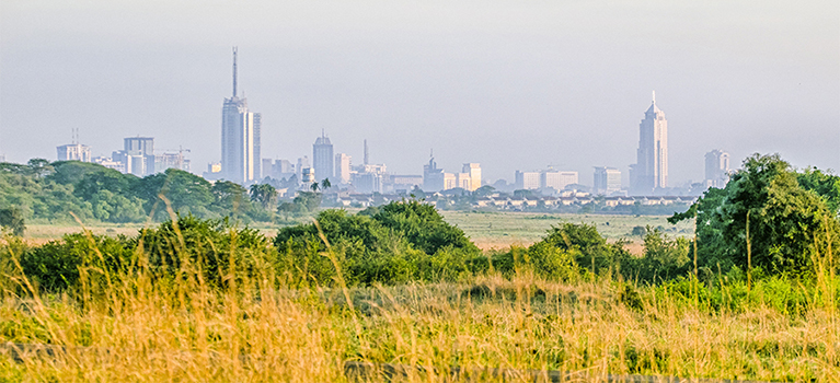 View of Nairobi, Kenya skyline