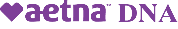 Aetna DNA Logo With Heart Violet