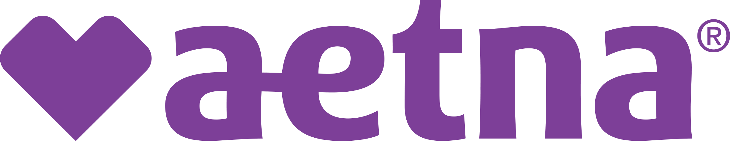 Aetna with heart violet logo
