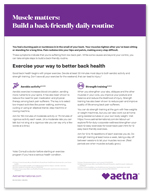 Build a back-friendly daily routine flyer