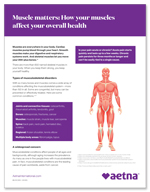 How your muscles affect your overall health flyer