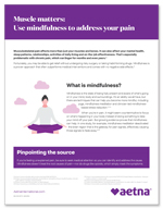 Use mindfulness to address your pain flyer