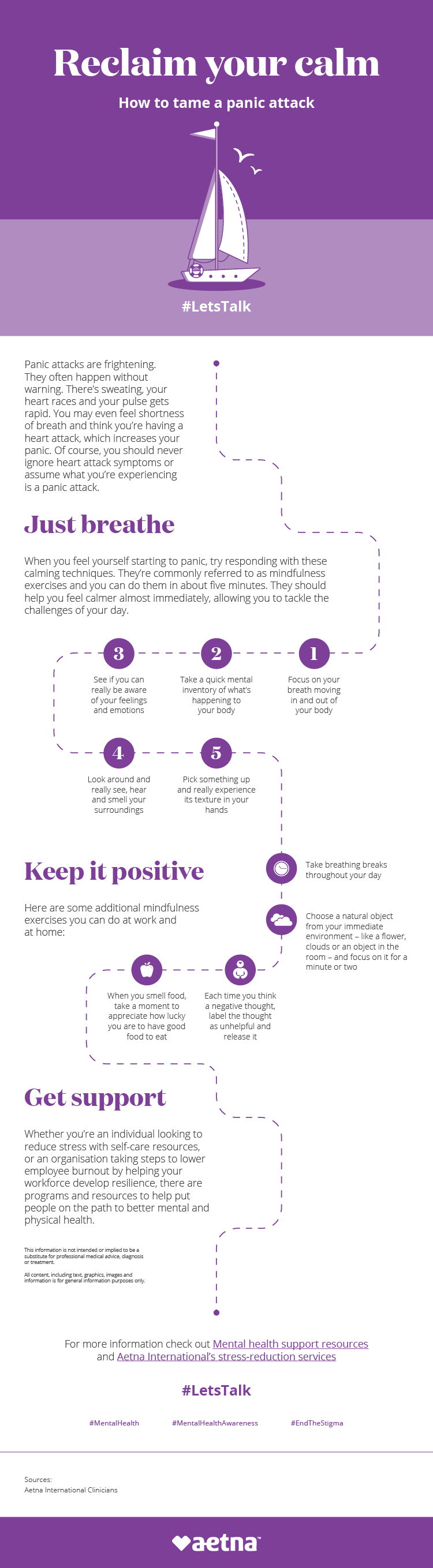 World Mental Health Day Reclaim Your Calm: How to Tame a Panic Attack Infographic