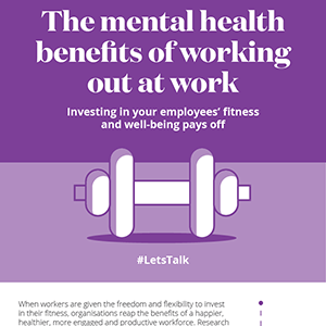 The mental health benefits of working out at work