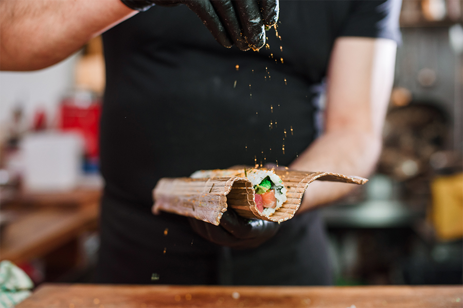 Making sushi